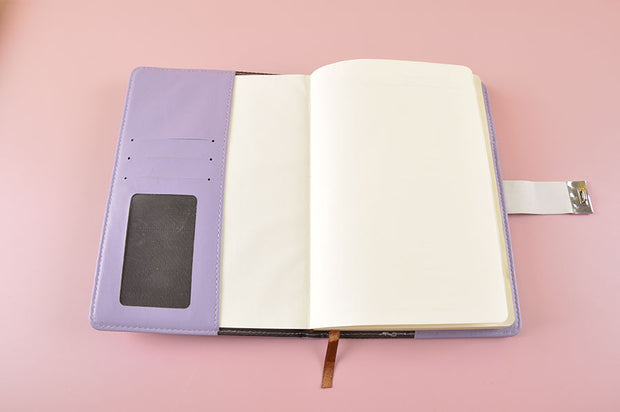 HST02319 Purple Blooming PU Notebook