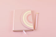 HST02334 Pink Bainbow Pu Notebook Set