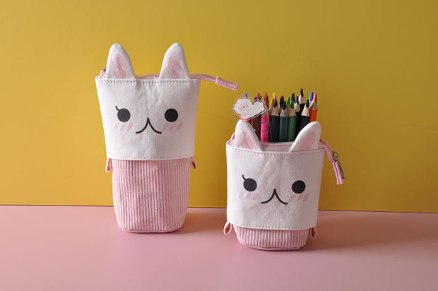 Pink Bunny Pop Up Pen Pouch