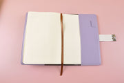 Purple Blooming PU Notebook with Combination Lock