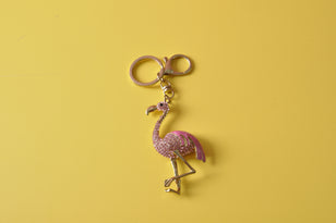 gifts-master | Flamingo Metal Diamond Keychain best price