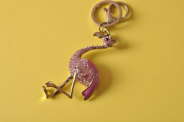 gifts-master | Flamingo Metal Diamond Keychain shop now