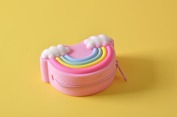 gifts-master | 3D Rainbow Silicone Coin Purse Wallet parts