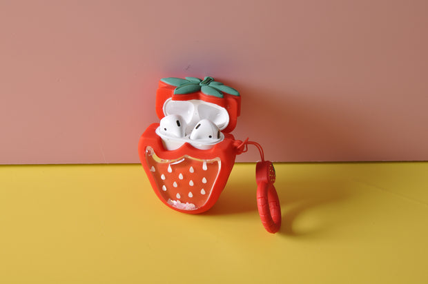  gifts-master | Strawberry Silicone Airpod Case Earbud Case Cover parts