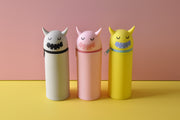 Monster Scalable silicone pen holder Stand Up Pen Case for kids with zipper