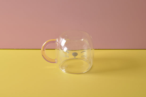 gifts-master | Double Wall Cat Glass Cat Coffee Cup best price 