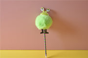 Cute Frog Pom Pom Plush Ball Point Pen