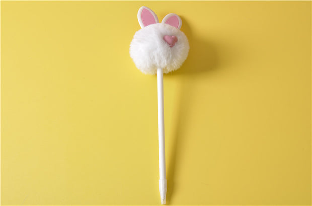 gifts-master | Cute Bunny Fluffy Pen Pink Rabbit Plush Pen on sale