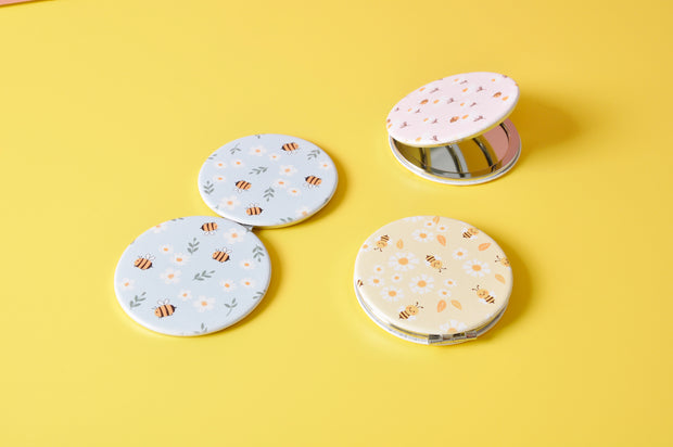 gifts-master | Daisy Bees Floral Print Compact Mirror on sale