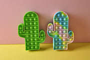  gifts-master | Silicon Tie Dye Cactus Bubble Pop it Fidget Pencil Case in sale