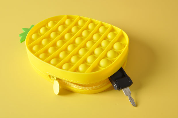  gifts-master | Silicon Pineapple Bubble Pop it Fidget Pencil Case in sale