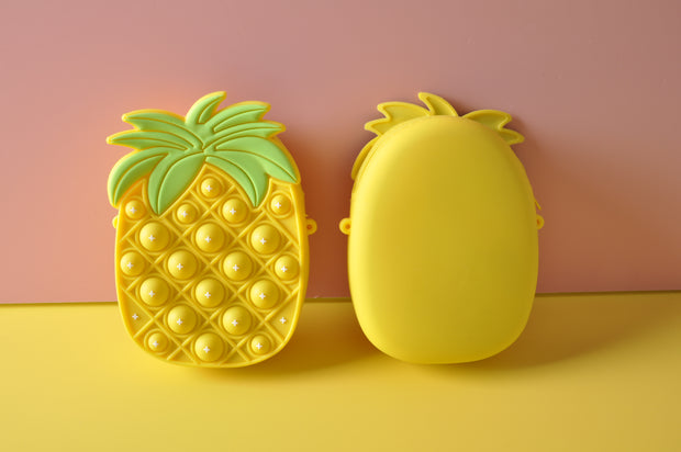 gifts-master | Pineapple Silicone Fidgets Stress Relief Pop it Mini Shoulder Bag china
