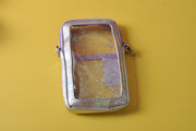 Purple Clear Glitter Phone Bag Mini Shoulder Bag