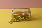 gifts-master | Clear Glitter Cosmetic Pouch Makeup Bag with Golden Sequin on sale