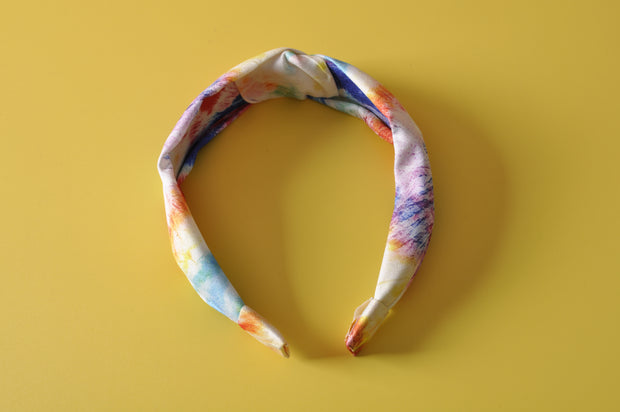 gifts-master | Iridescent Tie Dye Knotted Headband in sale