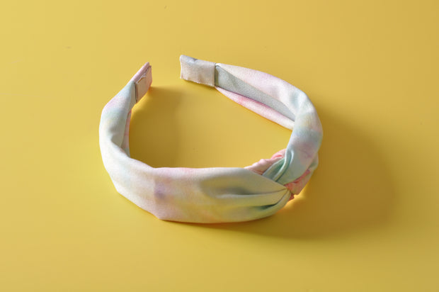 Rainbow Tie Dye Knot Headband for Girls
