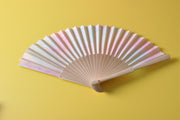 gifts-master | Tie Dye Iridescent Wooden Hand Hold Folding Fan shop now