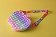 gifts-master | Tie Dye Apple Silicone Fidget Toy Pop it Bag Pencil Case parts