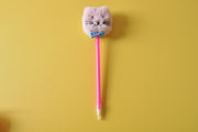 Furry Pink Cat Cute Ballpoint Pen