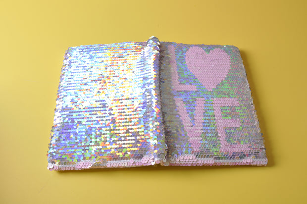 gifts-master | LOVE Reversible luminous Sequin Notebook A5 best price