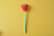 Sweet Strawberry Plush Ballpoint Pen