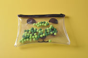 gifts-master | Clear Panda Pen Pouch Cosmetic Pouch with Green Pom Pom Balls inside on sale
