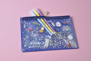  gifts-master | Space Adventure PVC Pencil Case/Cosmetic Pouch with Liquid and Glitter price
