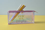 gifts-master | "Now or Never" Irridescent Standing Pencil Case with Glitter shop now