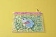 gifts-master | "Mermaid Vibe" Clear Pencil Case/Cosmetic Pouch with Gel Bead
