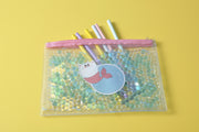 gifts-master | "Mermaid Vibe" Clear Pencil Case/Cosmetic Pouch with Gel Bead best price