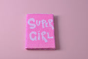"Super Girl" Reversible Sequin Notebook/Journal