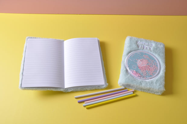 gifts-master | "Mermaid Vibes" Plush Furry Notebook/Diary/Journal price