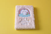  gifts-master | Pink Unicorn Plush Furry Notebook/Diary/Journal best price