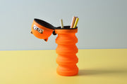 gifts-master | Stand Up Fox in Glasses Telescopic Silicone Pen Holder Pencil Case china