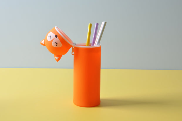  gifts-master | Silicone Stand Up Fox Pencil Case Pen Holder price