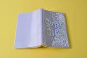 gifts-master | "Super Girl" Irridescent Printed Liquid Glitter Notebook/Journal price