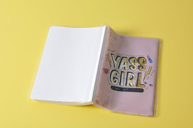gifts-master | "Yass Girl" Liquid Glitter Notebook/Journal price