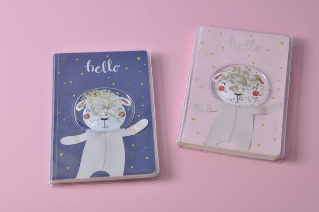 gifts-master | "Hello Space Llama" Liquid Glitter Notebook/Journal shop now
