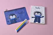 gifts-master | "Hello Space Penguin" Liquid Glitter Notebook/Journal price