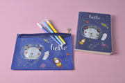 gifts-master | "Hello Space Cat" Liquid Glitter Notebook/Journal best price