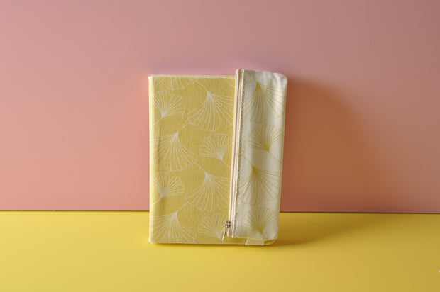 gifts-master | Natural Ginkgo Leaf Fabric Diary and Pencil Case Set best price