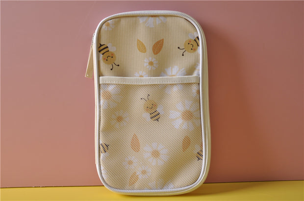 Easter Daisy and Bees Multi-functional Pouch Cosmetic Pouch Pencil Organizer Pencil Case
