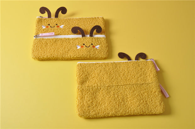 gifts-master | Easter Bees Double Zip Pouch Multi-functional Organizer Bag Cute Pencil Case shop now