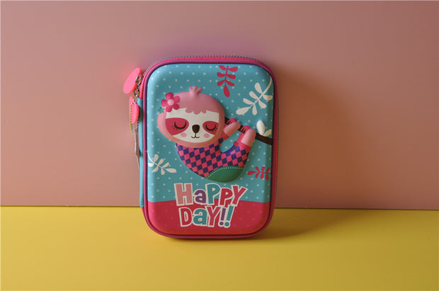  gifts-master | Pink Sloth 3D EVA  Storage Box Big Capacity Pen Holder Cute Pencil Case for Students price