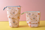 gifts-master | Sweet Summer Swimmers Canvas Cotton Telescopic Standing Pop Up Pen Holder Pencil Case best price