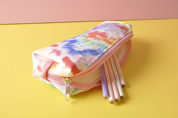 gifts-master | Eco-Friendly Tie Dye Pencil Case Cotton Cosmetic Pouch Toitery Bag on sale