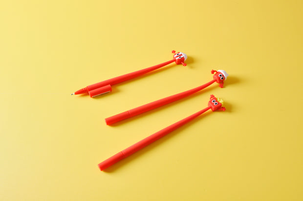  gifts-master | Soft Flexible Pop Corn French Fries Gel Pen Cute Trash Food Pen on sale