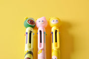 gifts-master | 6-Color Cute Avocado Monkey Ballpoint Pen Kawaii Pen For Students