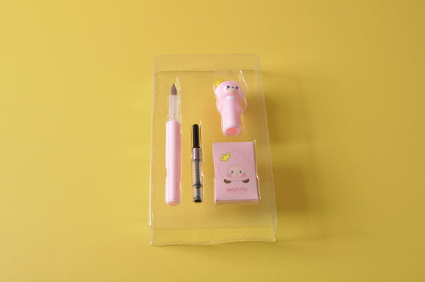 gifts-master | Sweet Pink Peach Crown Monkey Ink Pen Set shop now