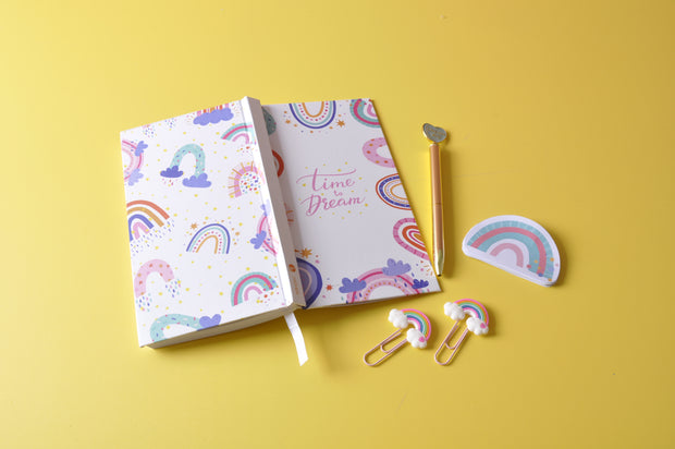 TIME TO DREAM RAINBOW STATIONERY SET parts